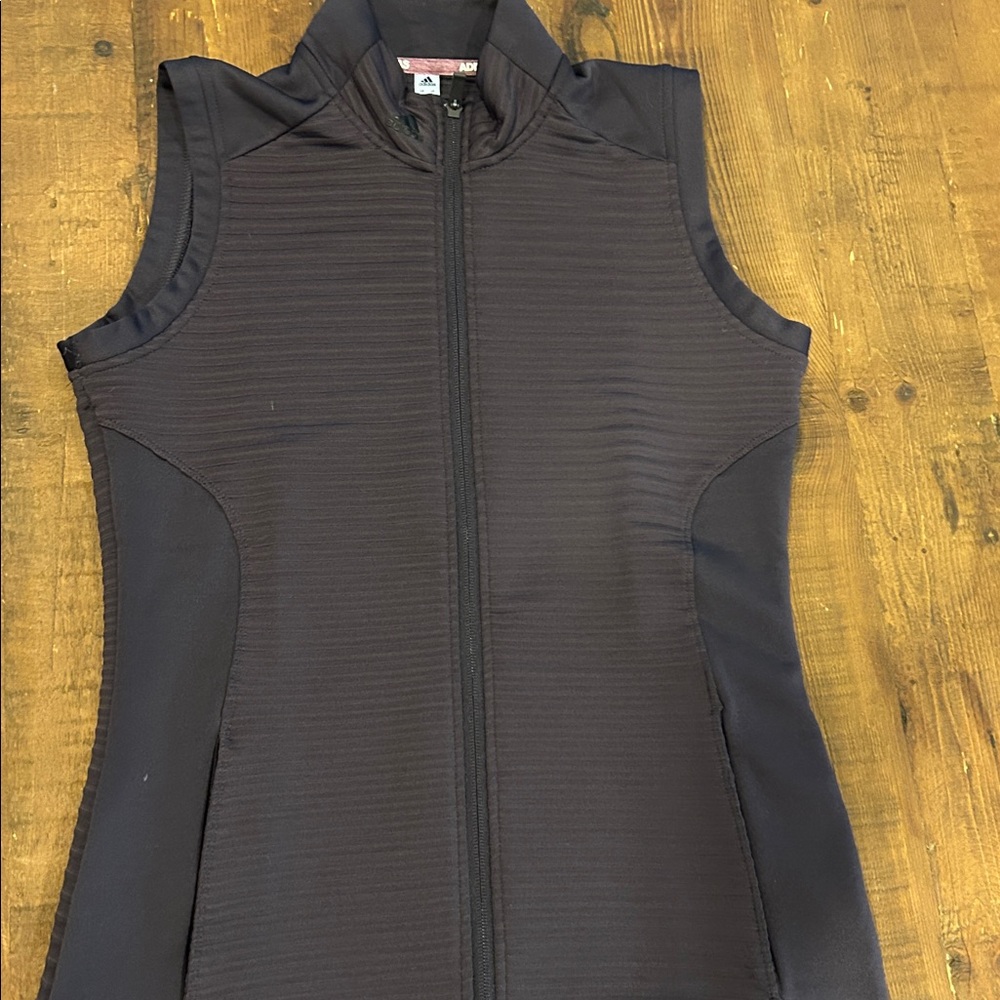 Adidas Dark Gray Zip-Up Vest